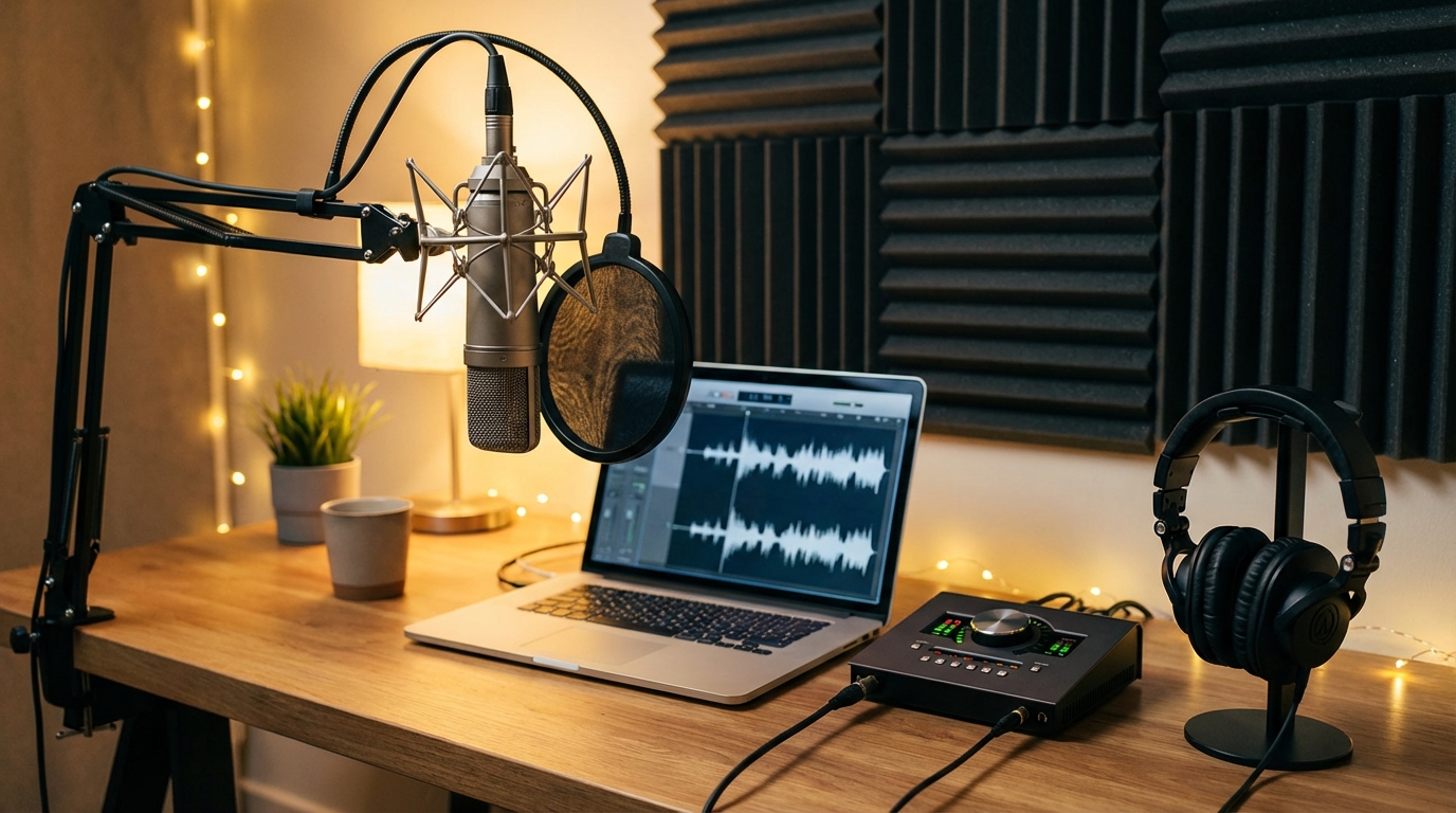 宅録マイクのおすすめ｜自宅で録音する機材と環境の作り方